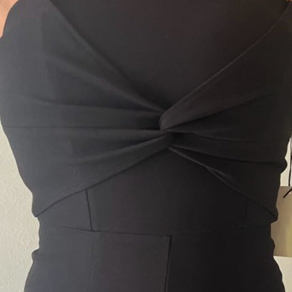 Episode Strapless Black Jumpsuit With Knot Detail back zipper elegant stylish - Picture 6 of 10